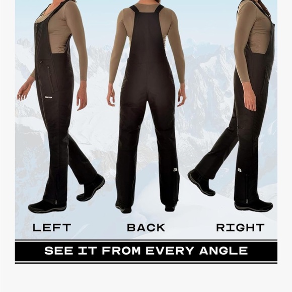 Arctix Black Women’s Insulated Ski Bib Never Worn NWT Sz 1X Water resistant - Picture 10 of 12
